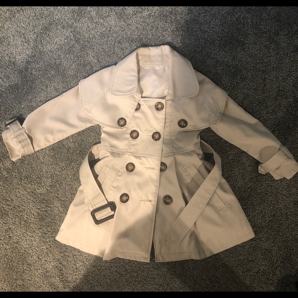 Toddler girl trench coat
